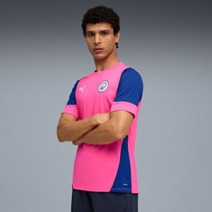 Manchester City Training Jersey Men, Fluro Pink Pes-Vivid Blue, large-GBR