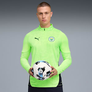 Manchester City Training Quarter-Zip Top Men, Fizzy Apple-Blue Violet, large-GBR