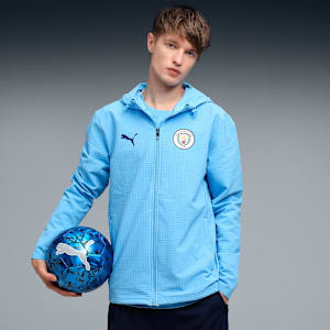 Manchester City Softshell Men’s Full Zip Training Jacket, Team Light Blue-PUMA White, extralarge-IND