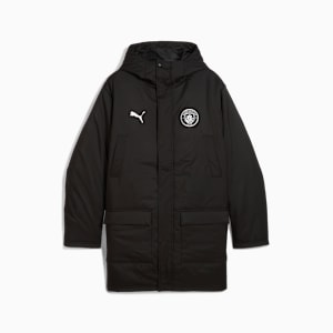 Manchester City Training Winter Jacket Men, PUMA Black-PUMA Silver, large-GBR