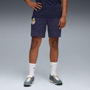 Shorts para hombre CD Guadalajara EVOSTRIPE, PUMA Navy-PUMA White, large