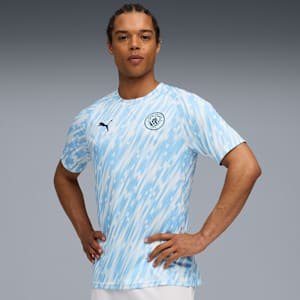 Manchester City Pre-match Jersey Men, Silver Sky, extralarge