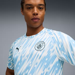 Manchester City Pre-match Jersey Men, Silver Sky, extralarge
