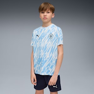 Manchester City Pre-match Jersey Big Kids, Silver Sky, extralarge