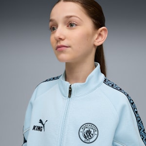 Manchester City KING Anthem Jacket Big Kids, Silver Sky-Deep Navy, extralarge
