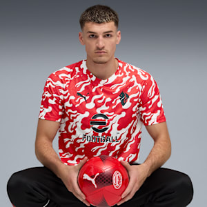 AC Milan Pre-match Jersey Men, PUMA White-For All Time Red, extralarge