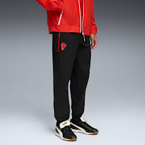 メンズ ACミラン プーマテック ウーブン パンツ, PUMA Black-For All Time Red, extralarge-JPN
