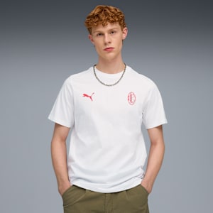 AC Milan FtblEssentials Tee Men, PUMA White-For All Time Red, extralarge