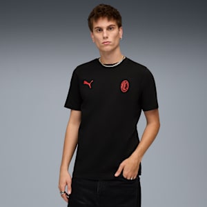 AC Milan FtblEssentials Tee Men, PUMA Black-For All Time Red, extralarge