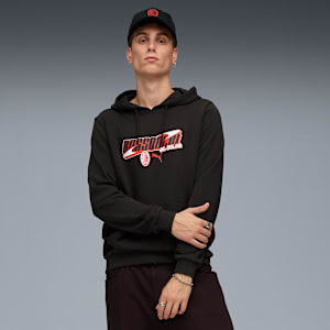 メンズ ACミラン FTBLCULTURE フーディ, PUMA Black-For All Time Red, extralarge-JPN