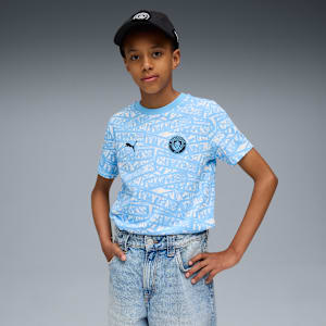 Manchester City FtblCulture All-Over Print Tee Youth, Team Light Blue-PUMA White, extralarge-GBR