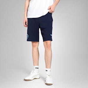 Manchester City 25/26 Men's Football Essential Shorts, PUMA Navy-Team Light Blue, extralarge-IND