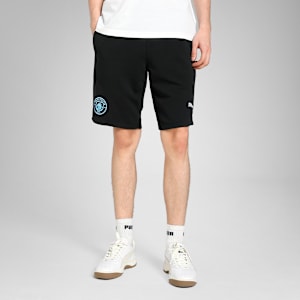 Manchester City 25/26 Men's Football Essential Shorts, PUMA Black-Team Light Blue, extralarge-IND
