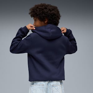 Manchester City FtblEssentials Hoodie Big Kids, PUMA Navy-Team Light Blue, extralarge