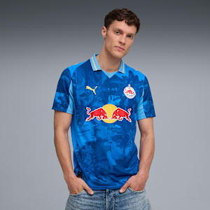 KIDSUPER x FC RED BULL SALZBURG Jersey Men, Ultra Blue-Lemon Meringue, extralarge