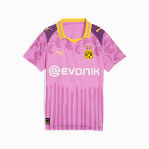 Jersey KIDSUPER x BORUSSIA DORTMUND para adolescentes, Mauve Pop-Faster Yellow, extralarge