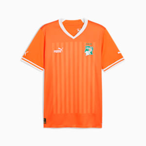 Ivory Coast Home Jersey Men (2023 AFCON Champions), Vibrant Orange-Puma White, extralarge-GBR