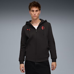 AC Milan FtblEssentials Hooded Jacket Men, PUMA Black-For All Time Red, extralarge