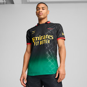 AC MILAN x OFF-WHITE™ Authentic Men's Jersey, PUMA Black-Power Green, extralarge-IND