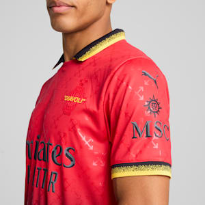 Jersey hombre Réplica AC MILAN x OFF-WHITE, For All Time Red-PUMA Black, extralarge