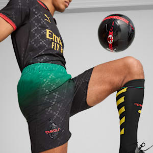 メンズ ACミラン x Off-White オーセンティック ショーツ, PUMA Black-Power Green, extralarge-JPN