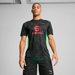 AC MILAN x OFF-WHITE™ Men's Pre-Match Jersey, PUMA Black-For All Time Red, extralarge