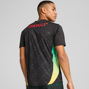 AC MILAN x OFF-WHITE™ Men's Pre-Match Jersey, PUMA Black-For All Time Red, extralarge