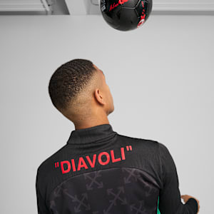 AC MILAN x OFF-WHITE™ Pre-match Men's Top, PUMA Black-For All Time Red, extralarge-IND