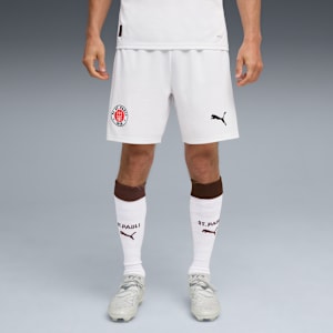 FC St. Pauli 25/26 Shorts Men, PUMA White-Espresso Brown, large