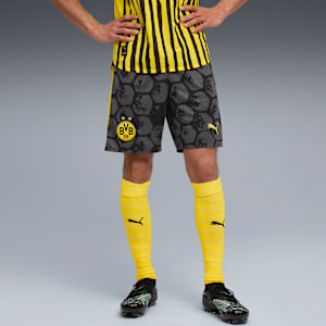 KIDSUPER x BORUSSIA DORTMUND Shorts Men, PUMA Black-Faster Yellow, extralarge