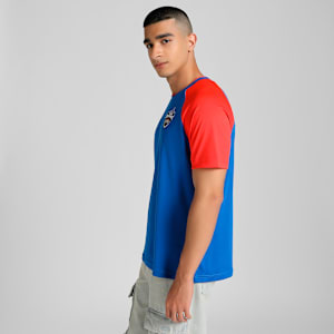 PUMA x DC 2025 Men's Fan Ultra-Lightweight Jersey, For All Time Red-Strong Blue, extralarge-IND
