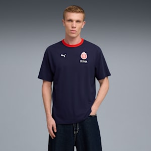Chivas Men's Relaxed Graphic Tee, PUMA Navy, extralarge