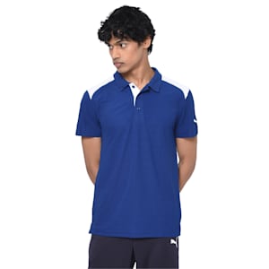 Men's Train Polo T-shirt, Sodalite Blue-Puma White, extralarge-IND