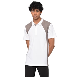 Men's Training Polo, Puma White-Steel Gray, extralarge-IND