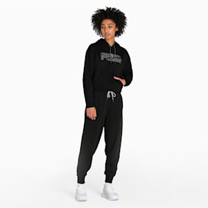 Rebel Women's Hoodie, Puma Black-Untamed, extralarge-IND