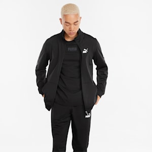 BTS Polyester Regular Fit Men's Track Suit, Puma Black