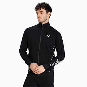 One8 Virat Kohli Logo Men's Slim Fit Jacket, Puma Black, extralarge-IND