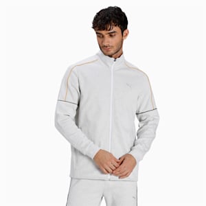 One8 Men's Slim Fit Jacket, Puma White Heather, extralarge-IND