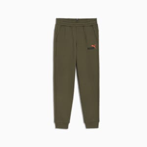 キッズ ボーイズ ESS+ 2 COL ロゴ パンツ 裏起毛 110-160cm, Dark Olive, extralarge-JPN