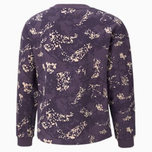 キッズ ALPHA AOP クルー スウェット FL 120-160cm, Sweet Grape-AOP