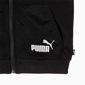キッズ PUMA POWER ポリジャージ 上下セット 120-160cm, Puma White-Puma Black
