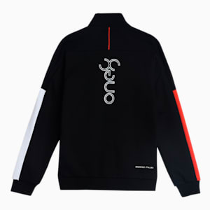 One8 Colorblock Boy's Full-Zip Jacket, Puma Black, extralarge-IND