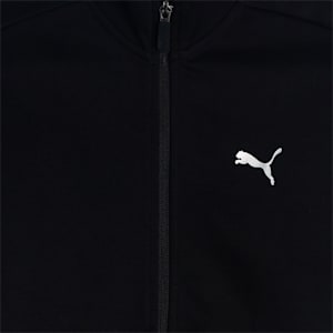 One8 Colorblock Boy's Full-Zip Jacket, Puma Black, extralarge-IND