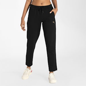 Women's Slim Fit 7/8 Track Pants, Puma Black, extralarge-IND