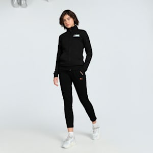Women's Slim Fit 7/8 Track Pants, Puma Black, extralarge-IND
