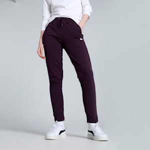 Women's Slim Fit 7/8 Track Pants, Midnight Plum, extralarge-IND