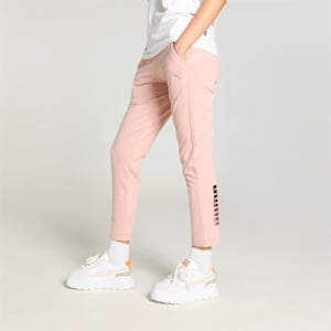 Women's Slim Fit 7/8 Track Pants, Rose Quartz, extralarge-IND