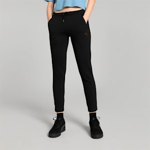 High Waist Track Pants - Black - Ladies