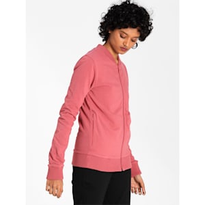 Reversible Full-Zip Slim Fit Women's Sweatshirt, Mauvewood-Fudge, extralarge-IND