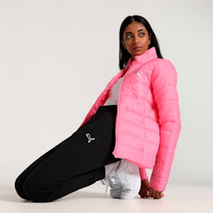 PUMA Women's Lightweight Padded Jacket, Strawberry Burst, extralarge-IND